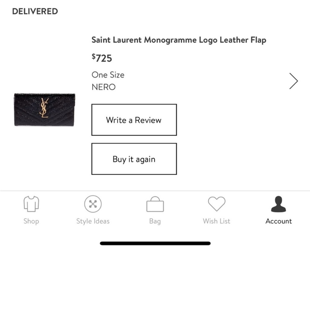 YSL Black Wallet - Picture 4 of 4